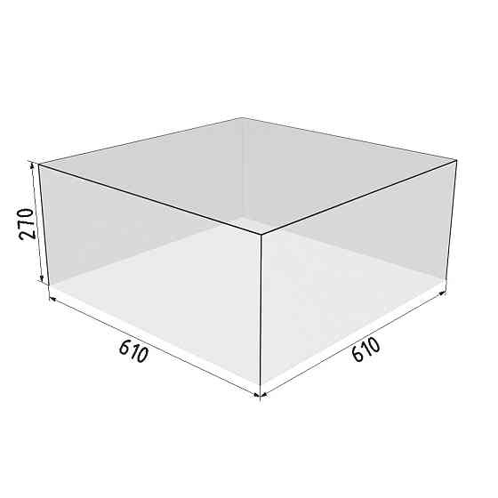 Коробка акрилова EKOSTAR 610х610х270 Київ