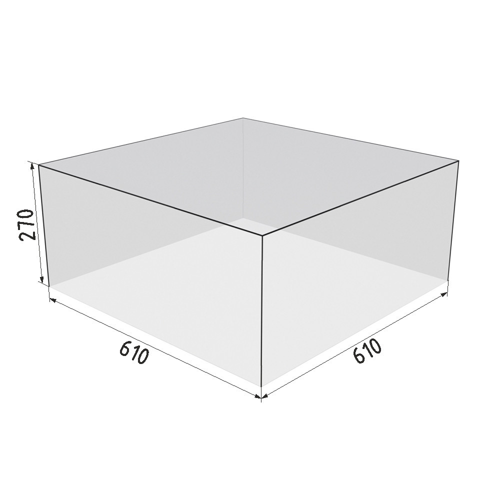 Коробка акриловая EKOSTAR 610х610х270 Киев - изображение 2