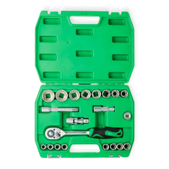 Набір інструменту 1/2" 21 шт, 10-32 мм з тріщ., Подовж., Кардан., Перехід. Мукачево - фото 2