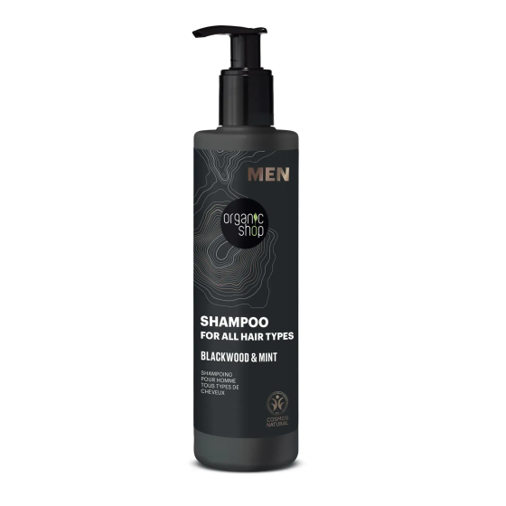 Шампунь для всіх типів волосся Blackwood and Mint MEN Organic Shop 280 мл Київ
