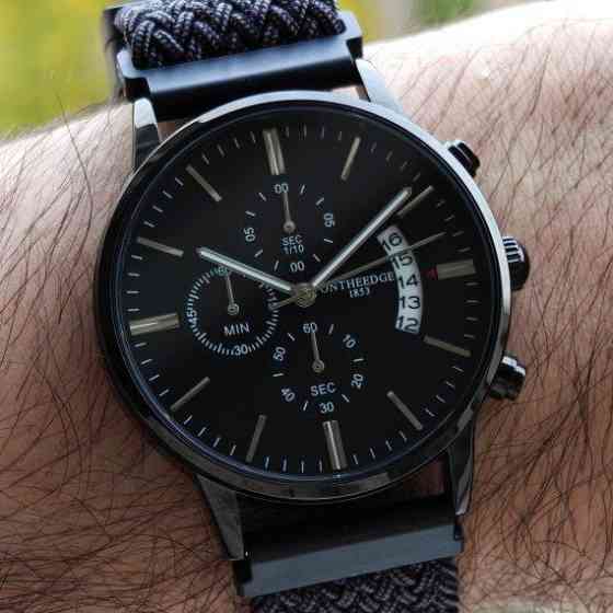 Годинник чоловічий наручний MegaLith Super Nylon (2 ремінці) Чорний Вінниця