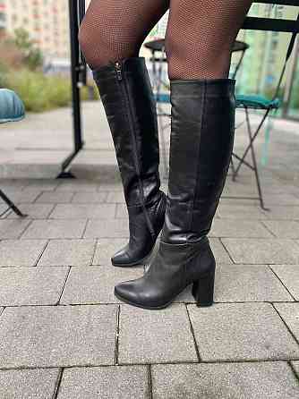 Nivelle Чоботи жіночі NIVELLE 1111 чорні (весна-осінь, шкіра натуральна) (6076) Коломия