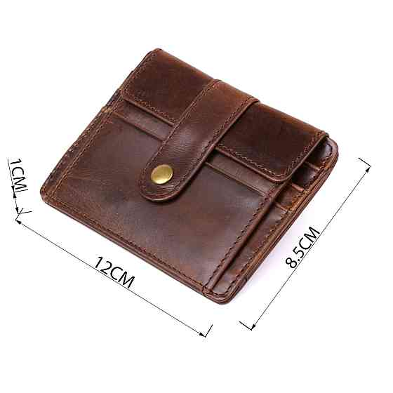 Кожаний чоловічий гаманець Vintage 20485 Коричневий Київ