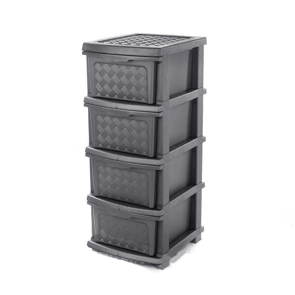 Пластиковый комод R-PLASTIC 34*40 СМ Серый Одесса - изображение 1