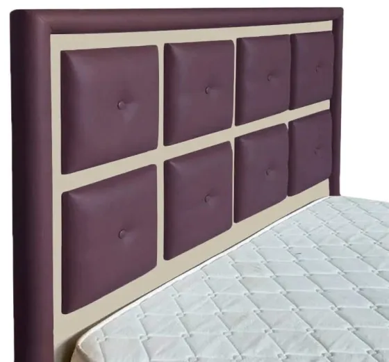 Кровать Windsor Standart 140 х 200 см Fly 2216/2207 Фиолетово-бежевый Киев