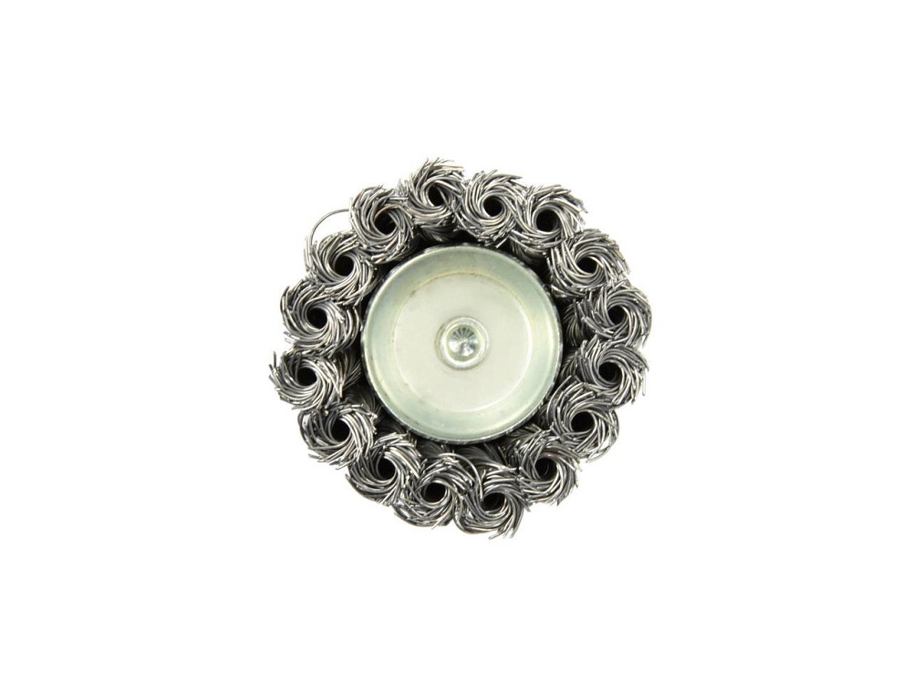 Дриля Щітка дротяна "GEKO" торцева зі стальних скручених дротиків 75мм Киев - изображение 3