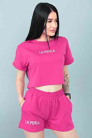 Костюм спортивний з шортами "La perla" оптом | Розпродаж моделі Київ