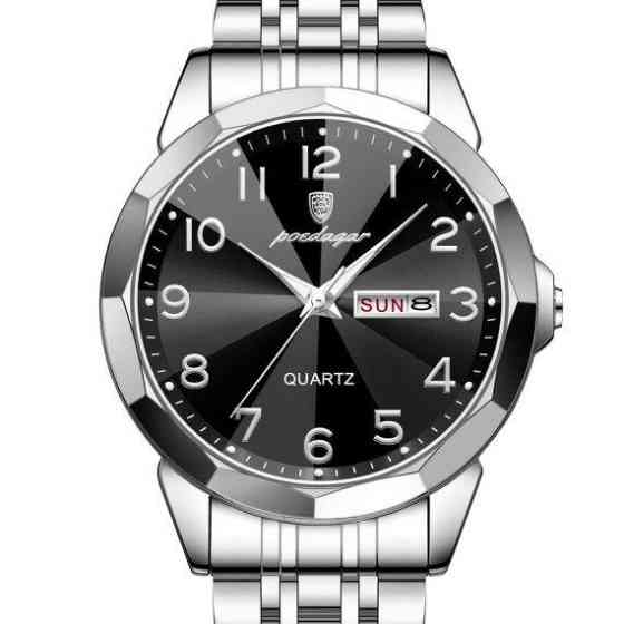 Чоловічий наручний годинник Poedagar Tradition (Сріблястий) Вінниця