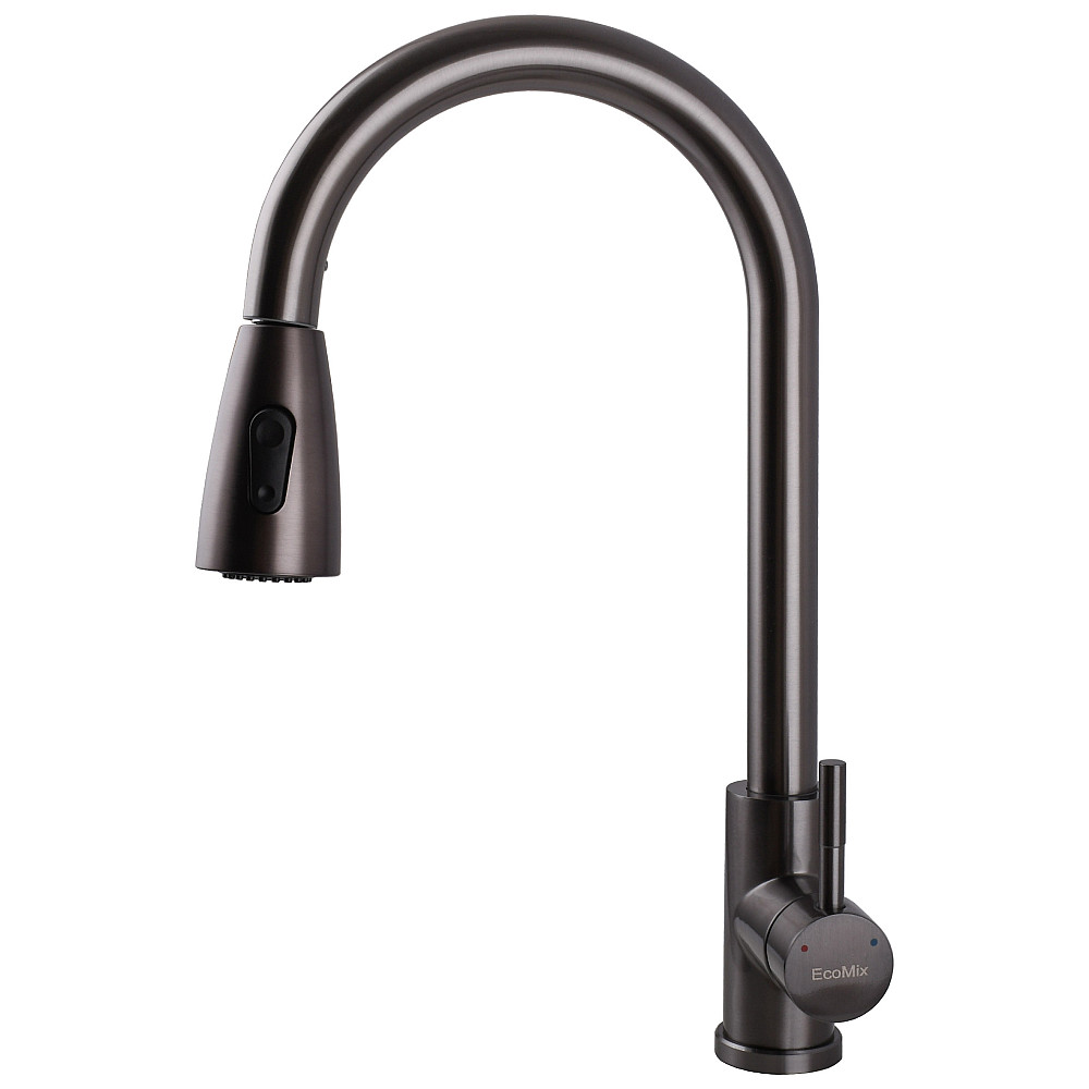 Змішувач для кухні EcoMIX Stella STE-2031-GP Луцк - изображение 3