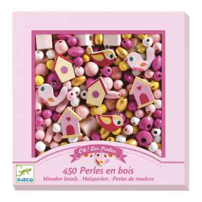 Набор для творчества Djeco с деревянными бусинами Птички (DJ09809) Винница