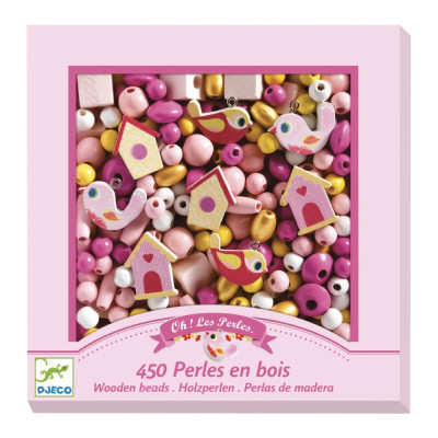 Набір для творчості Djeco з дерев'яними намистинами Пташки (DJ09809) Вінниця - фото 2