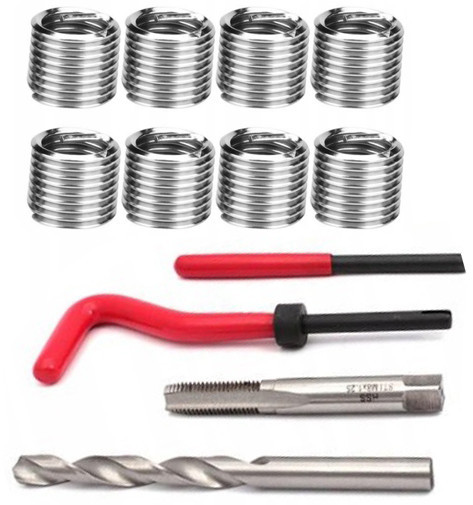 Набір інструментів для ремонту та відновлення різьби 131 елемент M5–M12 Mar-Pol (M55882) Нововолинськ - фото 8