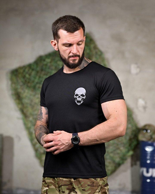 Тактична потовідвідна футболка Донецька зона black РП7343 Одеса - фото 2