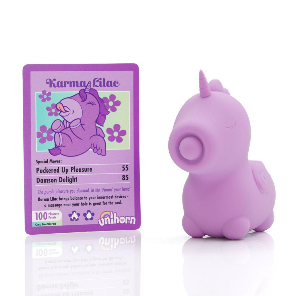Вібратор-єдиноріжка Unihorn – Karma Lilac, з пульсацією Sex Aura Київ - фото 5