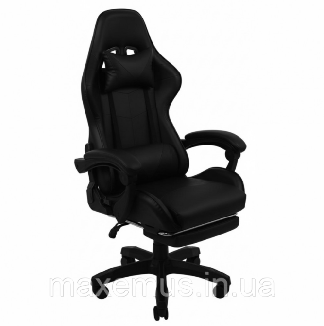 Компьютерное кресло для геймера с подставкой для ног B 810 кресло геймерское с регулировкой спинки черное Мостиска - изображение 1
