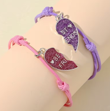 Парные браслеты с сердечком «Друзья» Киев