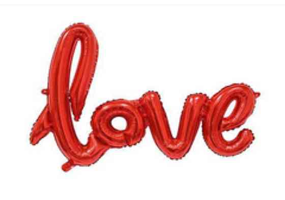 Love фольговані кулі червоні Київ