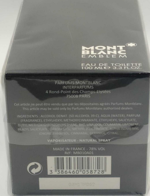 Парфумерія: Montblanc Emblem edt 100ml.Оригінал! Київ - фото 2