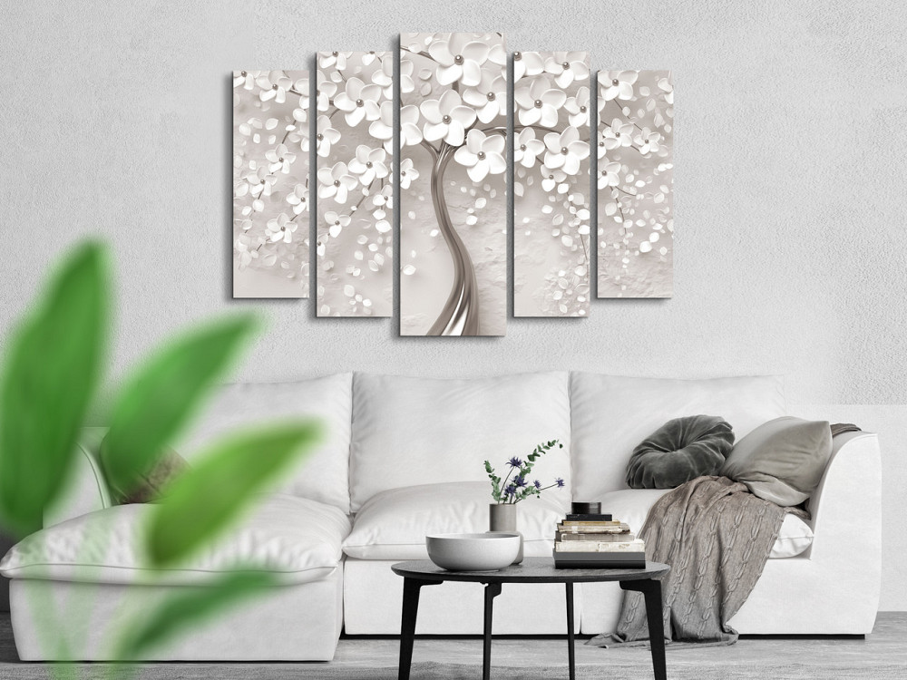 Модульна картина у вітальню / спальню Абстракція Дерево Art-457_5 ( 80х118см ) Київ - фото 3