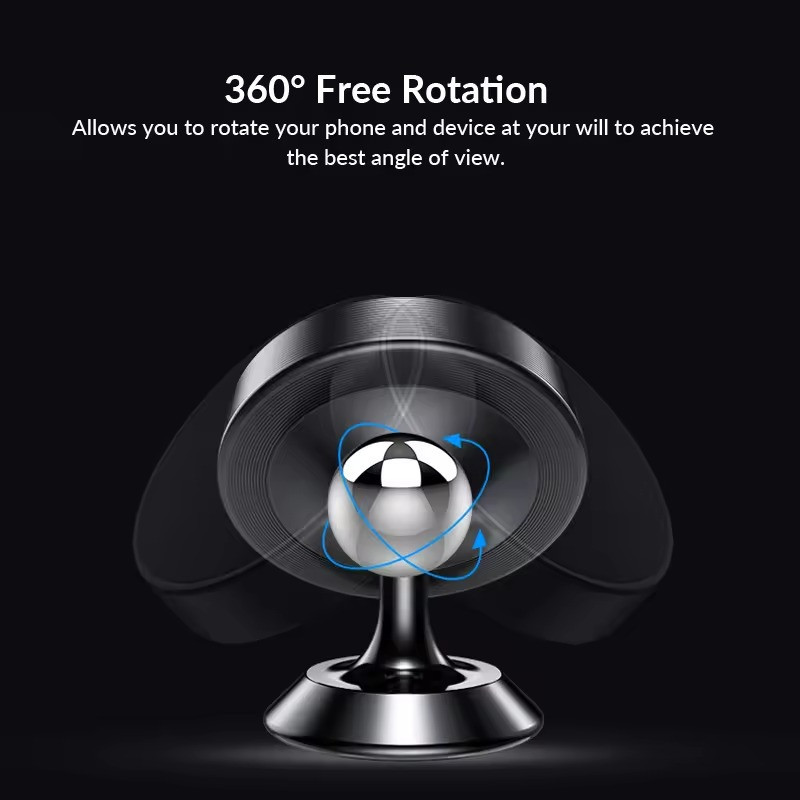 Тримач автомобільний, магнітний під телефон JK019, чорний Кам'янець-Подільський - фото 3