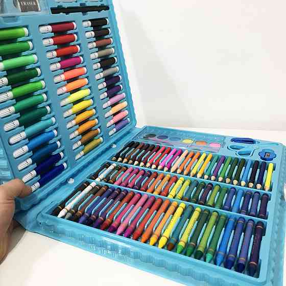 Художній набір для дітей, Набір для творчості в алюмінієвій валізі Дитячий набори творчості XF-75 Львів