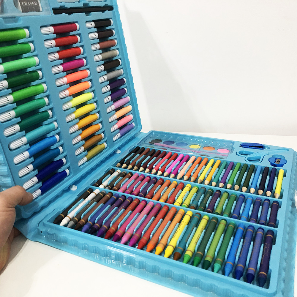 Художній набір для дітей, Набір для творчості в алюмінієвій валізі Дитячий набори творчості XF-75 Львів - фото 3