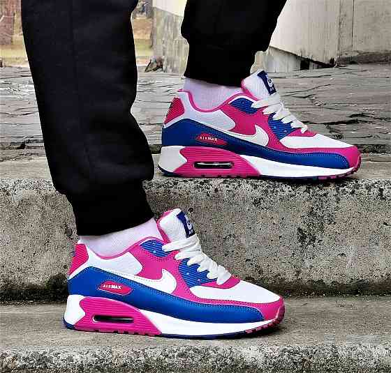 Кроссовки Nike 90 Женские Разноцветные с Амортизацией Цветные Найк (размеры: 37,38) Видео Обзор Днепр