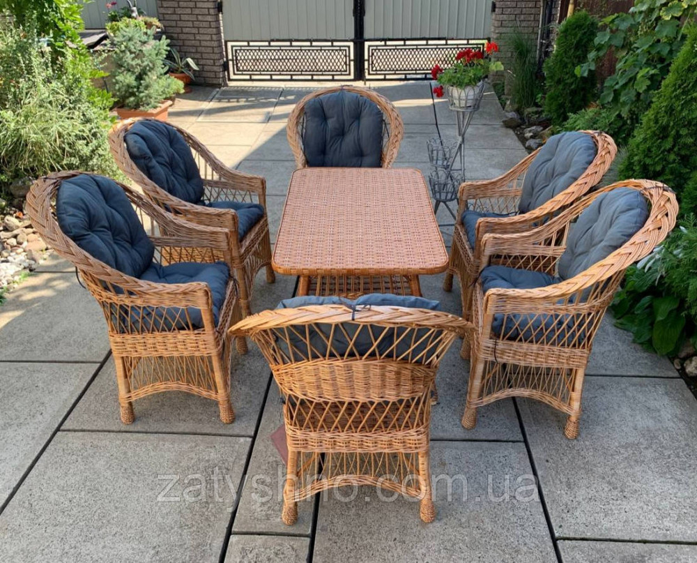 Комплект меблів, великий набір з кріслами та подушками Київ - фото 1