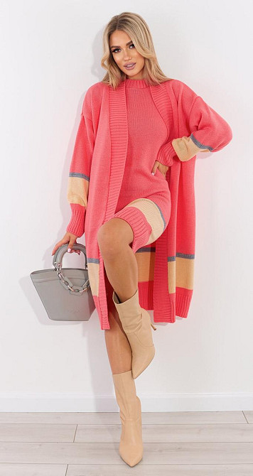 В'язаний костюм плаття з кардиганом з люриксом (46-48) Київ - фото 3