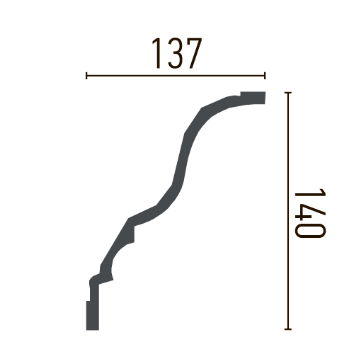 Карниз полиуретановый гладкий Gaudi Decor P 2011 Днепр