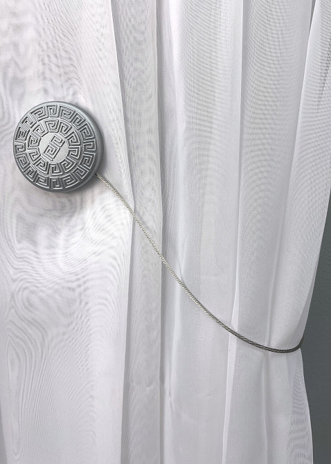 Магниты для штор и гардин Родос набор 2 шт Серебристый (81-125) Киев - изображение 2