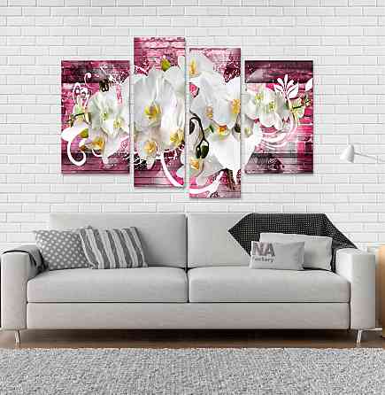 Модульна картина Абстракція Орхідея Art-162_4 Київ