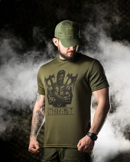 Тактична футболка Oblivion страху немає oliva ДЛ6590 Одесса - изображение 5