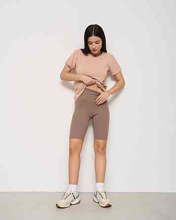 Велосипедки женские в рубчик Nicoletta 10075 S, M, L, XL, XXL, Бежевый Киев