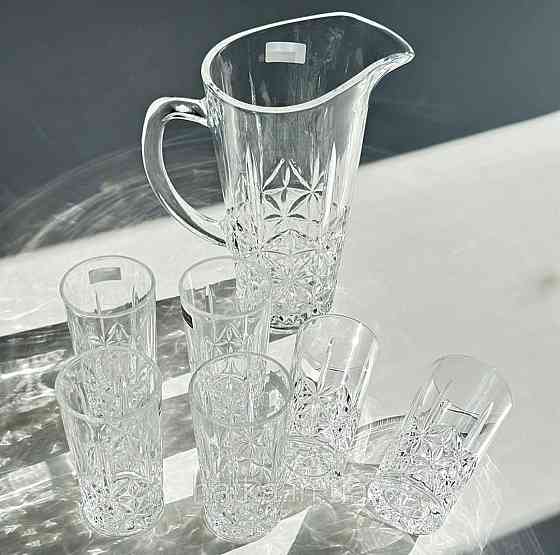 Набор для напитков 7 предметов 6 шт бокалов  + графин 1,5 л  «Хрусталь» 250 мл 102-41 прозрачный Киев
