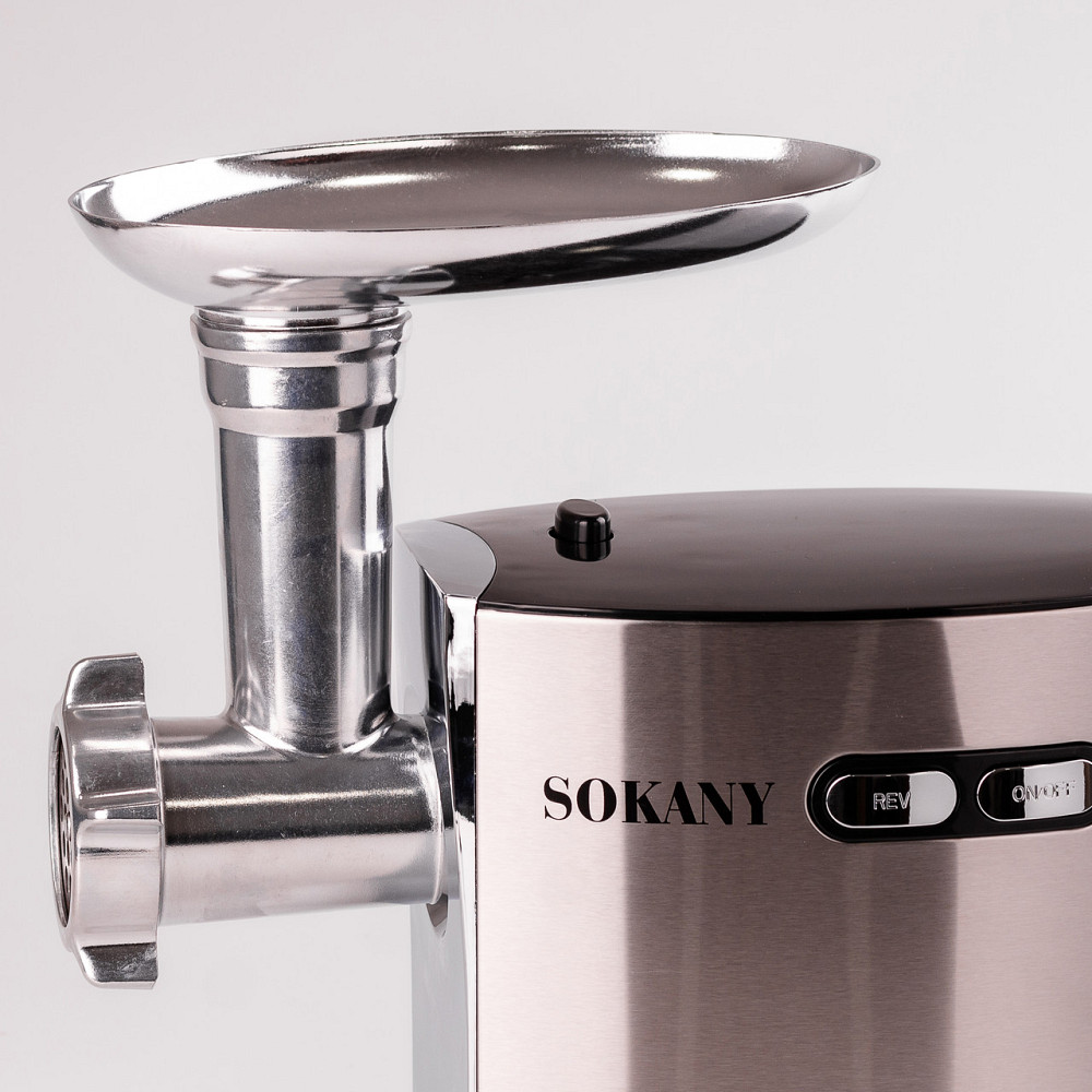 Sokany М'ясорубка Sokany для дому 2500 Вт сталь Київ - фото 3