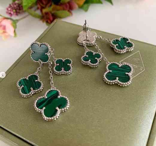 Серьги Ванклиф (Vancleef) серебро 925 гвоздики Одесса