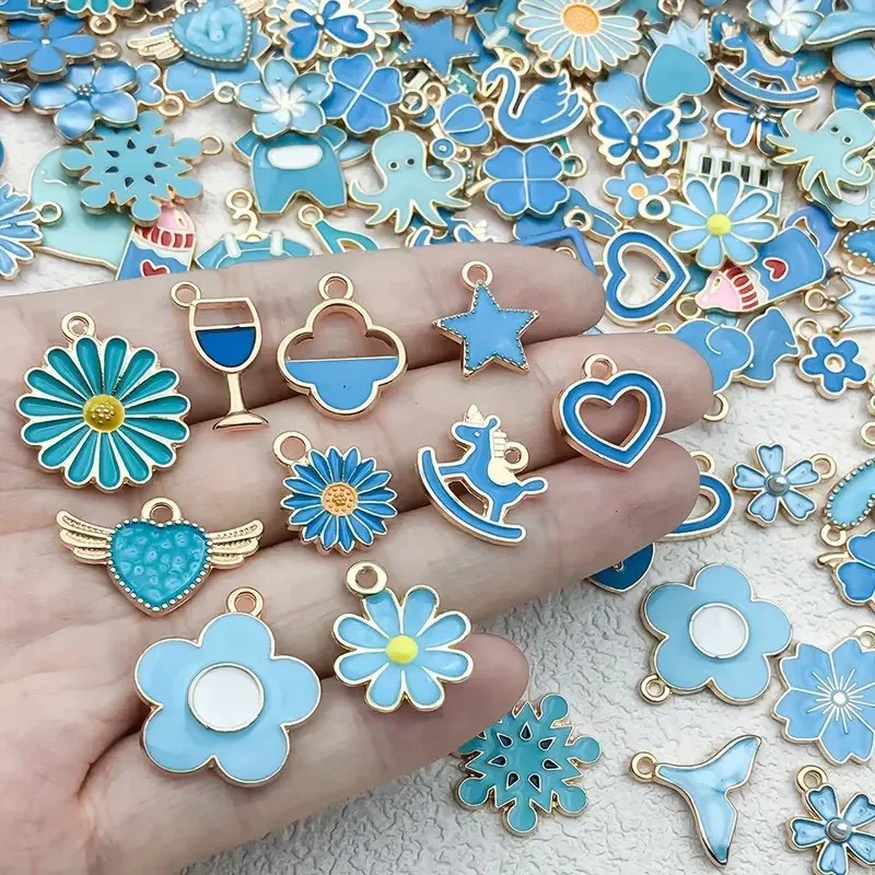 Набор эмалевых подвесок для творчества и рукоделия, 100 шт Киев - изображение 1