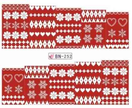 Наклейки на ногти на новый год - размер стикера 6*5см, инструкция по применению есть в описании товара Киев