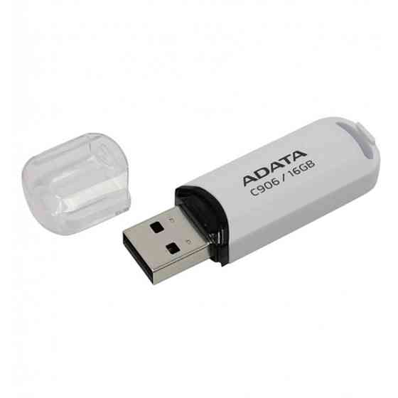 Flash A-DATA USB 2.0 C906 16Gb White Киев