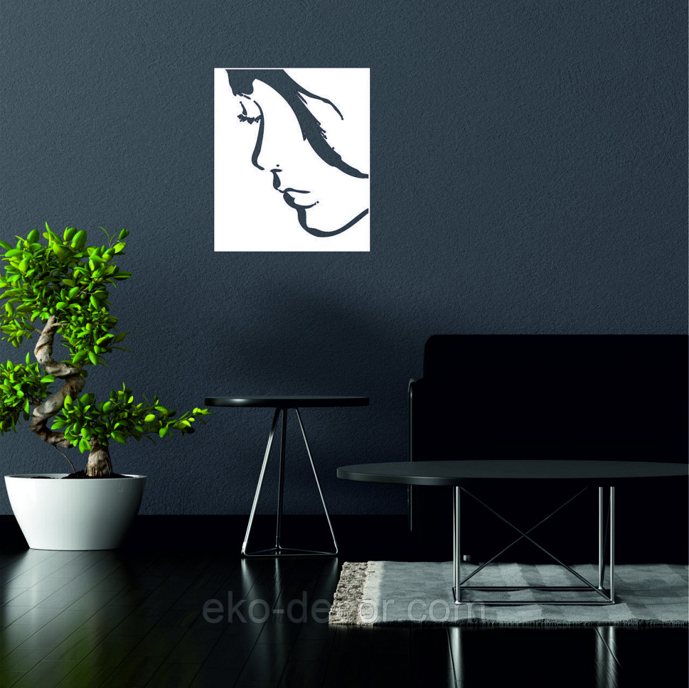 Декоративное настенное Панно «Женский Образ», Декор на стену 110*93 см, Белый Киев - изображение 3