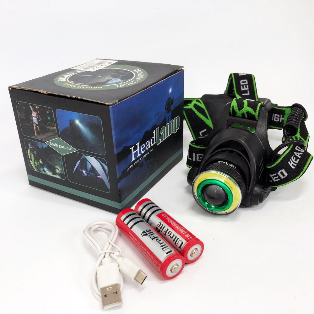 Головной фонарь с зарядным устройством, Фонарик налобный мощный, Яркий светодиодный мощный фонарь BU-35 Киев - изображение 3