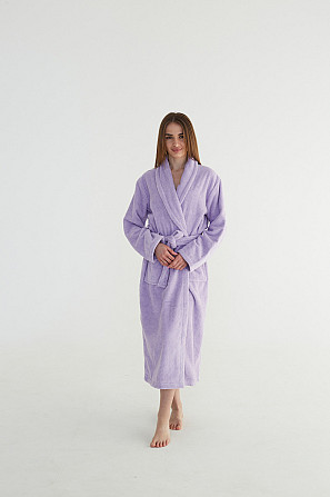 Халат банный Ideal Textile махровый Лиловый XXL (56860769) Черновцы - изображение 8