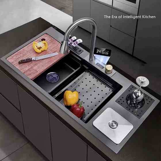 Кухонна раковина водоспад Willda, кухонна мийка водоспад ручної роботи 92х45х22 (98745687) Київ