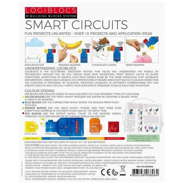 Електронний конструктор 4M Logiblocs Розумні схеми 4 модулі 10 проектів (00-06806) Харків - фото 12