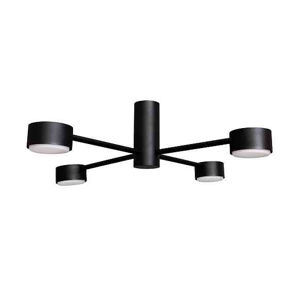 Люстра потолочная MSK Electric Copter на четыре круглых плафона под лампы GX53  NL 8041-4 BK черная Одесса