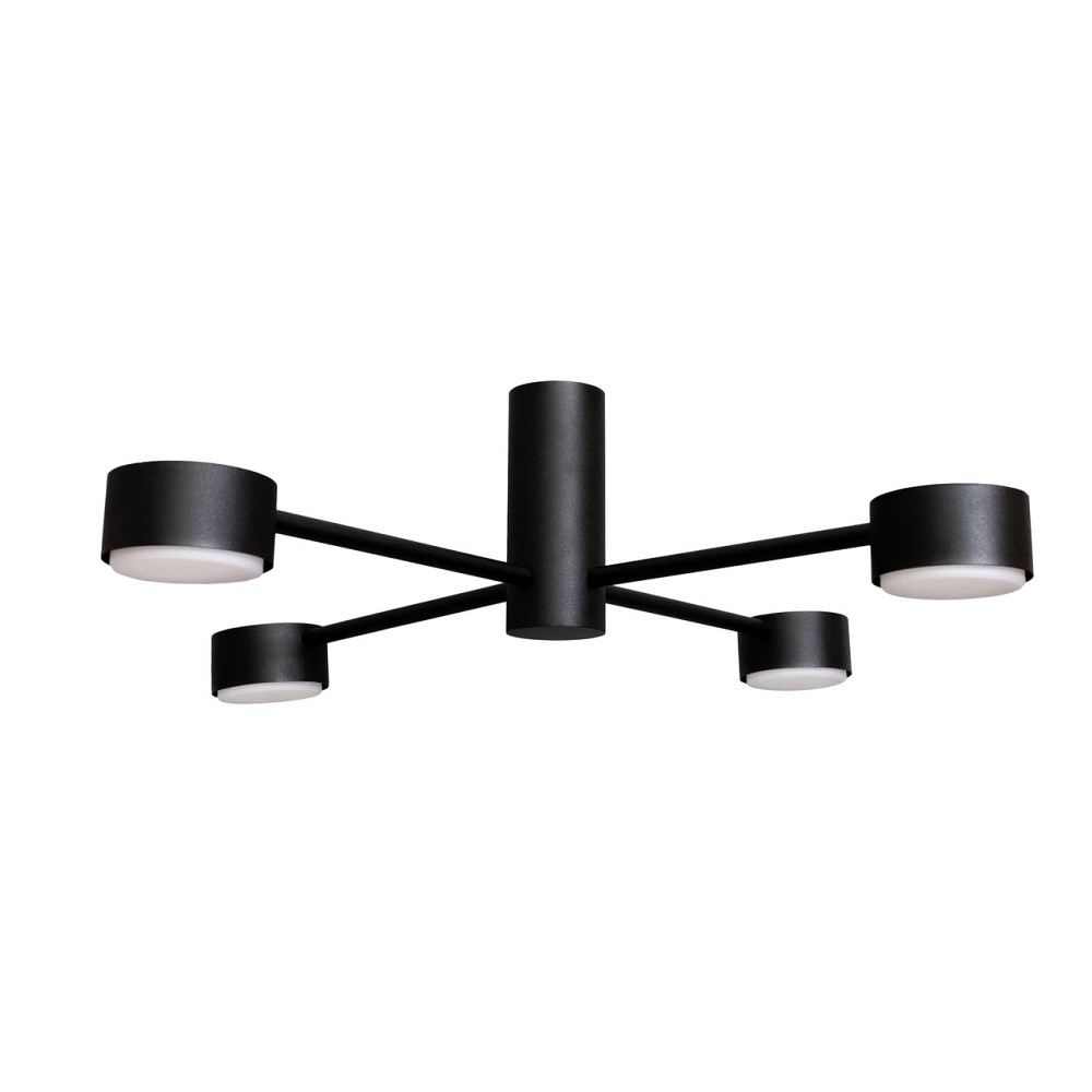 Люстра потолочная MSK Electric Copter на четыре круглых плафона под лампы GX53  NL 8041-4 BK черная Одесса - изображение 1