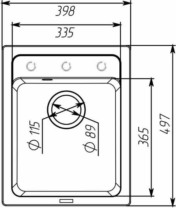 VALESO Гранітна мийка для кухні VALESO 4050 KORRADO матова Карбон Київ - фото 6