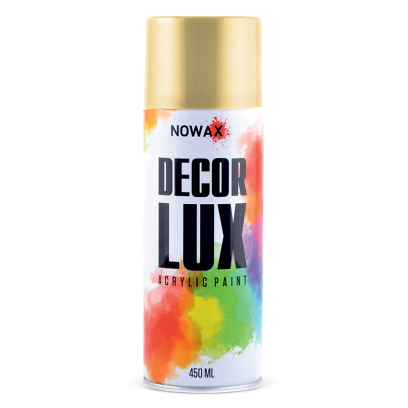 Краска акриловая Nowax Spray Светло золотой 450мл Львов - изображение 1