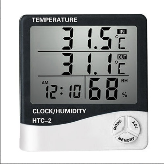 Термометр HTC-2 с выносным датчиком, измерение температуры от -50 до +70°C, влажности от 10% до 99% Одесса - изображение 2
